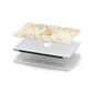 Personalised White Gold Cheetah Apple MacBook Case in Detail