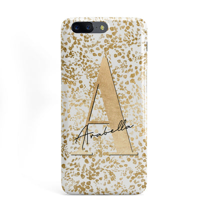 Personalised White Gold Cheetah OnePlus Case