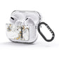 Personalised White Gold Marble Name AirPods Glitter Case 3rd Gen Side Image