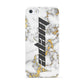Personalised White Gold Marble Name Apple iPhone 5 Case