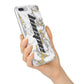 Personalised White Gold Marble Name iPhone 7 Plus Bumper Case on Silver iPhone Alternative Image