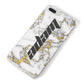 Personalised White Gold Marble Name iPhone 8 Plus Bumper Case on Silver iPhone Alternative Image