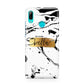 Personalised White Gold Swirl Marble Huawei P Smart 2019 Case