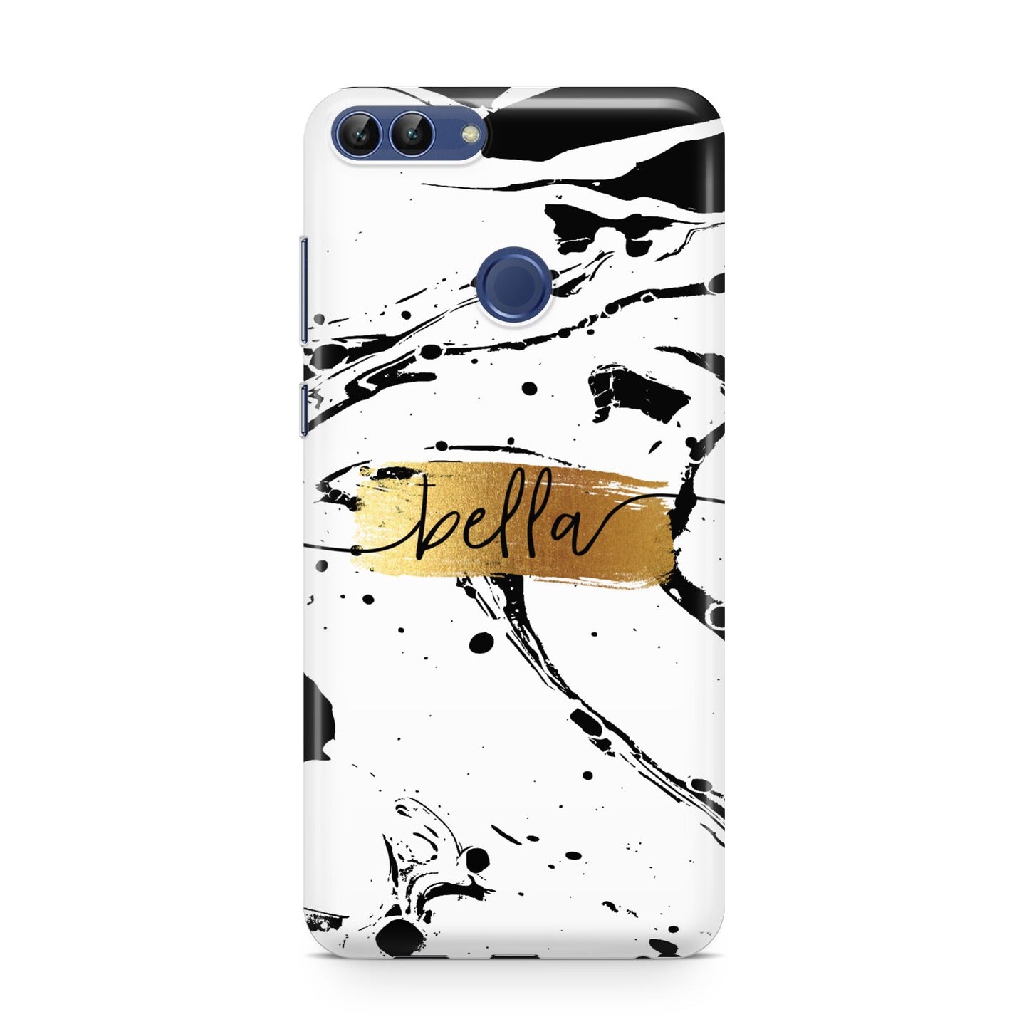 Personalised White Gold Swirl Marble Huawei P Smart Case