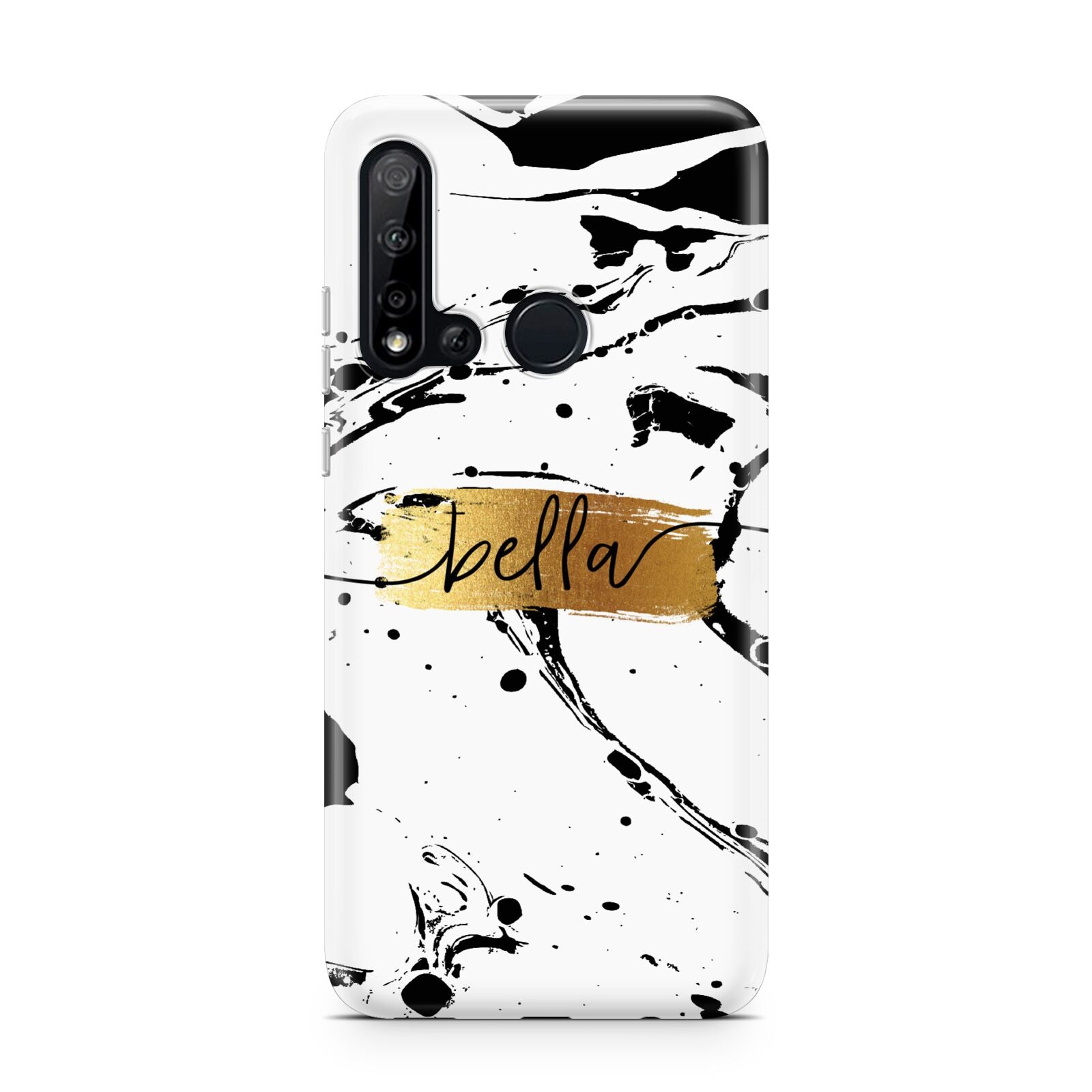 Personalised White Gold Swirl Marble Huawei P20 Lite 5G Phone Case