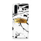 Personalised White Gold Swirl Marble Huawei P30 Pro Phone Case
