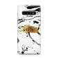Personalised White Gold Swirl Marble Protective Samsung Galaxy Case