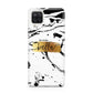 Personalised White Gold Swirl Marble Samsung A12 Case