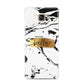 Personalised White Gold Swirl Marble Samsung Galaxy A3 2016 Case on gold phone