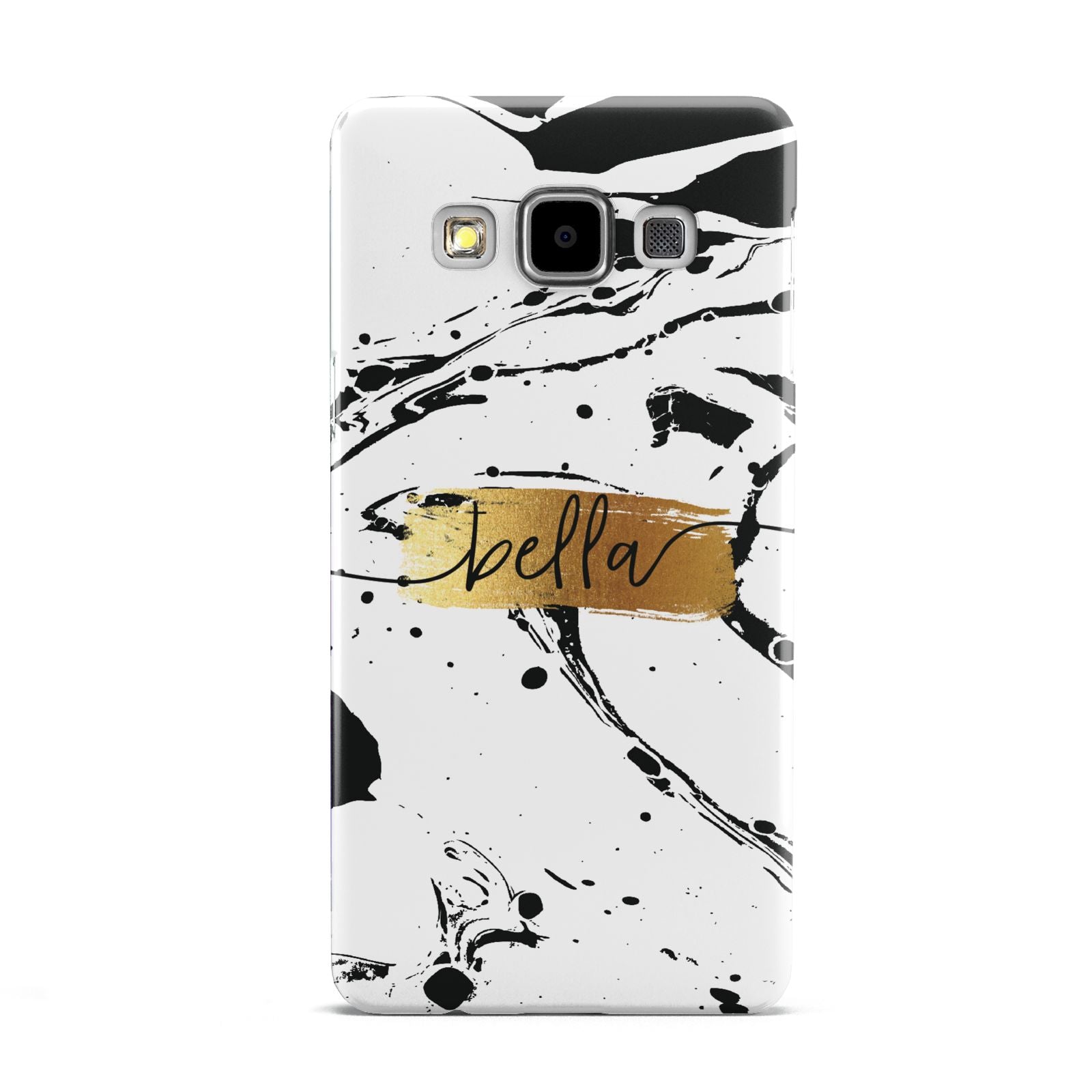 Personalised White Gold Swirl Marble Samsung Galaxy A5 Case