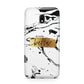 Personalised White Gold Swirl Marble Samsung Galaxy J3 2017 Case