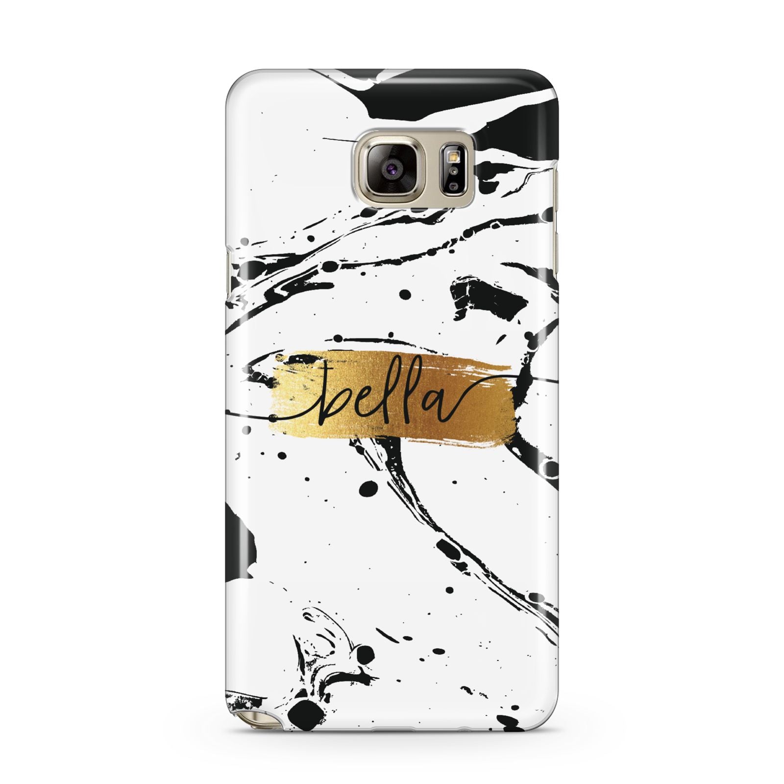 Personalised White Gold Swirl Marble Samsung Galaxy Note 5 Case