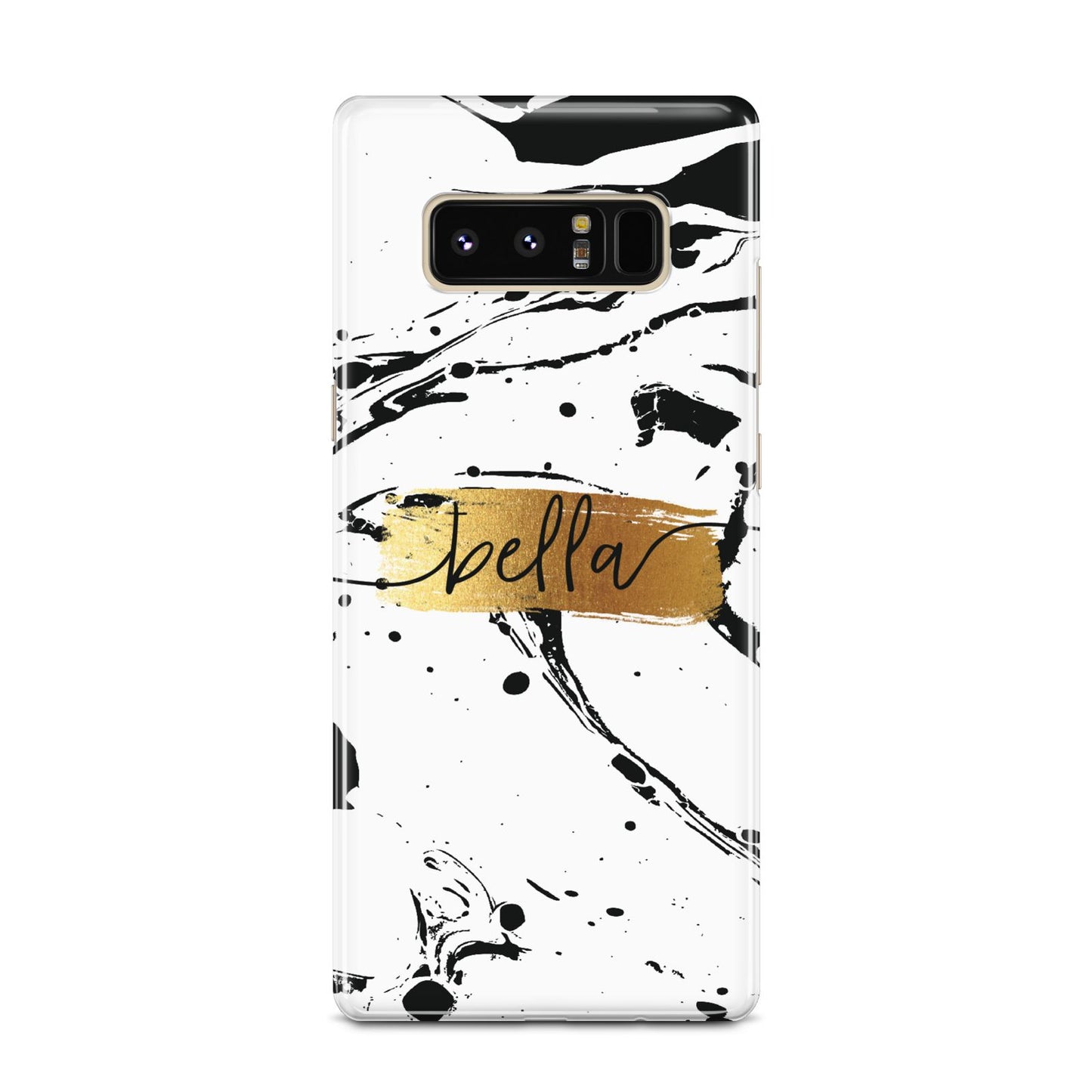 Personalised White Gold Swirl Marble Samsung Galaxy Note 8 Case