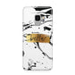 Personalised White Gold Swirl Marble Samsung Galaxy S9 Case