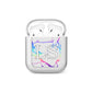Personalised White Holographic Marble Initials AirPods Case
