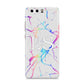Personalised White Holographic Marble Initials Huawei P10 Phone Case