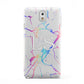 Personalised White Holographic Marble Initials Samsung Galaxy Note 3 Case