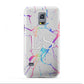 Personalised White Holographic Marble Initials Samsung Galaxy S5 Mini Case