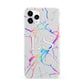 Personalised White Holographic Marble Initials iPhone 11 Pro 3D Snap Case