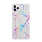 Personalised White Holographic Marble Initials iPhone 11 Pro Max 3D Snap Case