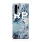 Personalised White Initials Marble Huawei P30 Pro Phone Case