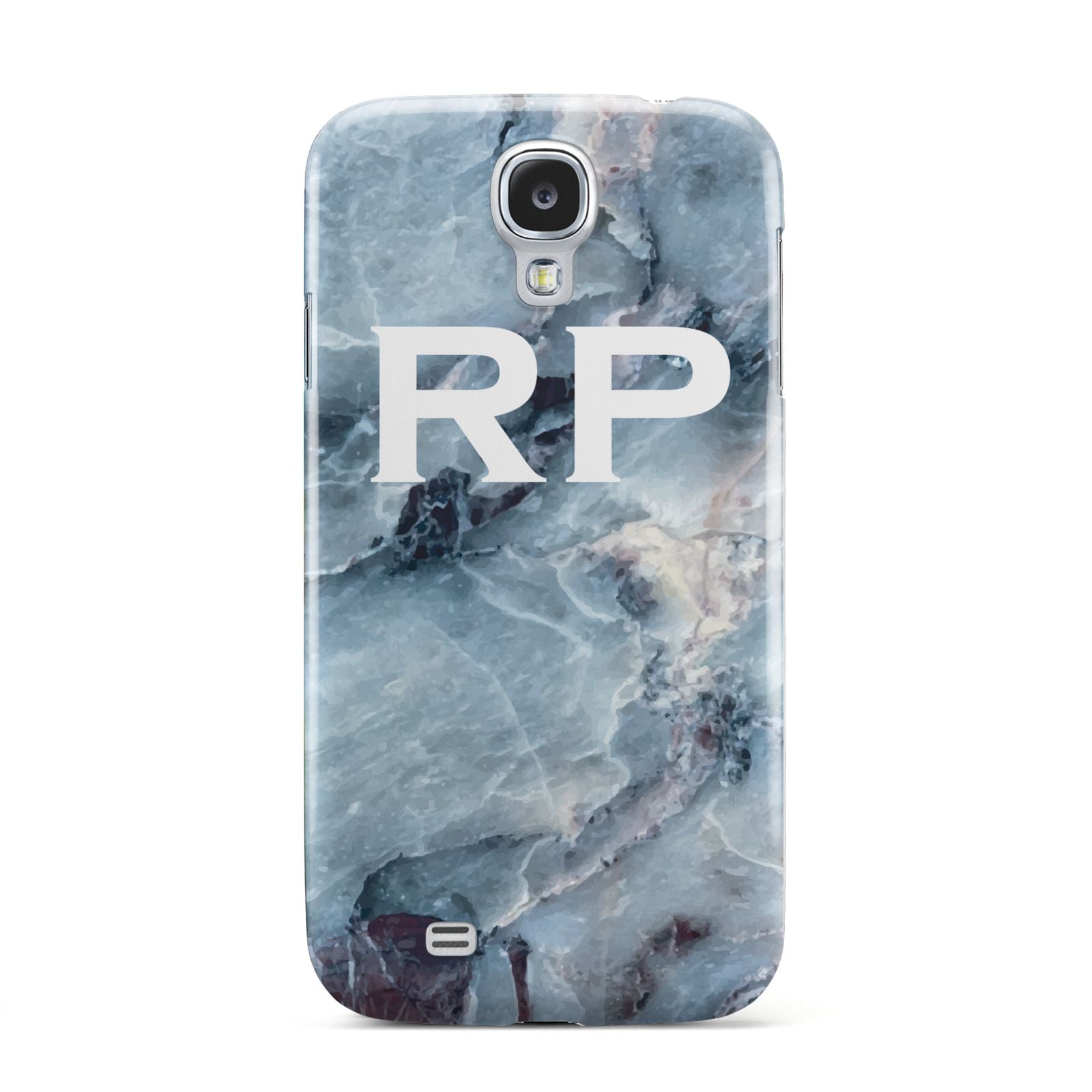Personalised White Initials Marble Samsung Galaxy S4 Case
