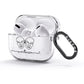 Personalised White Line Art AirPods Glitter Case 3rd Gen Side Image