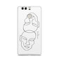 Personalised White Line Art Huawei P9 Case