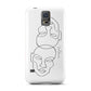 Personalised White Line Art Samsung Galaxy S5 Case