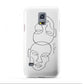 Personalised White Line Art Samsung Galaxy S5 Mini Case