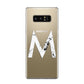 Personalised White Marble Initial Clear Custom Samsung Galaxy Note 8 Case