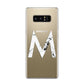 Personalised White Marble Initial Clear Custom Samsung Galaxy S8 Case