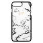 Personalised White Marble Leather iPhone 8 Plus Case