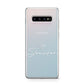 Personalised White Text Transparent Protective Samsung Galaxy Case