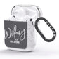 Personalised Wifey AirPods Glitter Case Side Image