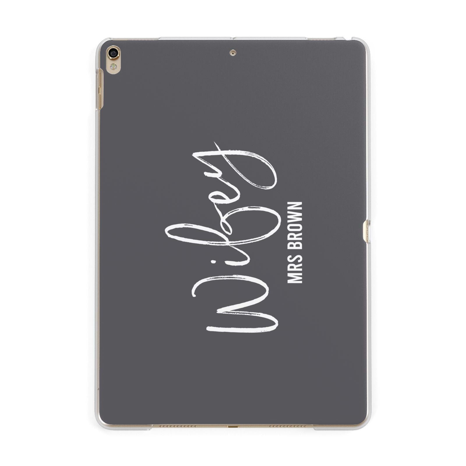 Personalised Wifey Apple iPad Gold Case