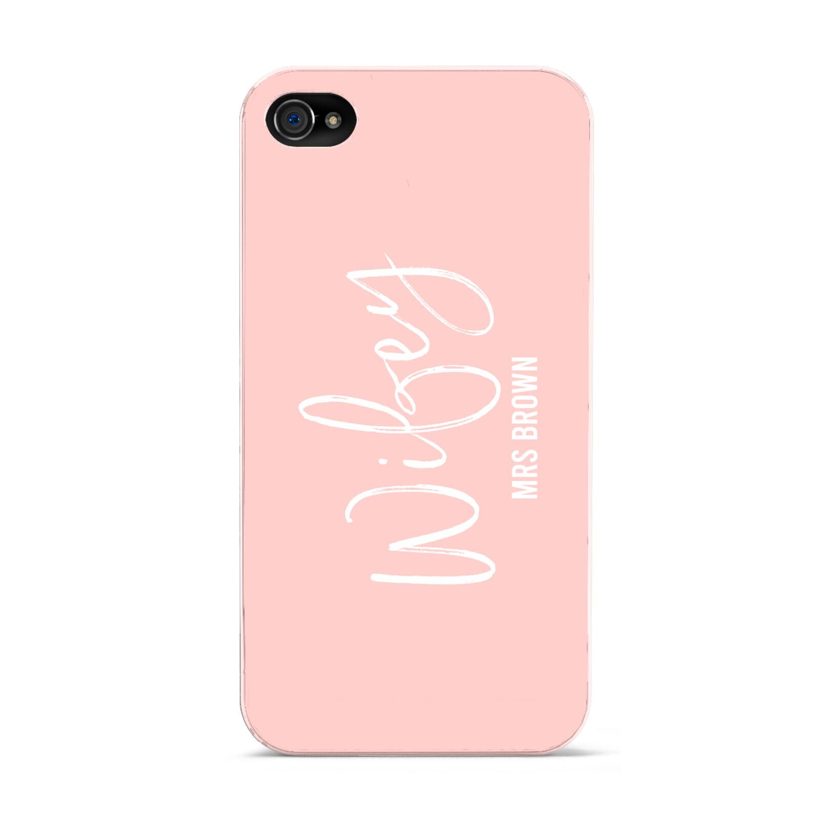 Personalised Wifey Pink Apple iPhone 4s Case