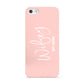 Personalised Wifey Pink Apple iPhone 5 Case