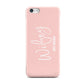 Personalised Wifey Pink Apple iPhone 5c Case