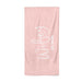 Personalised Wifey Pink Beach Towel