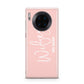 Personalised Wifey Pink Huawei Mate 30 Pro Phone Case
