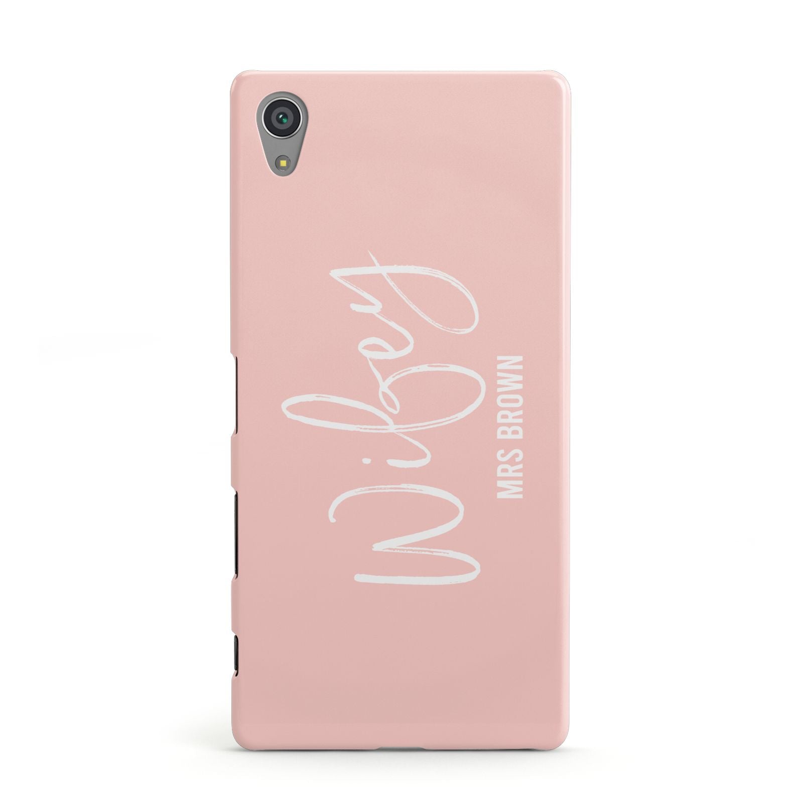 Personalised Wifey Pink Sony Xperia Case