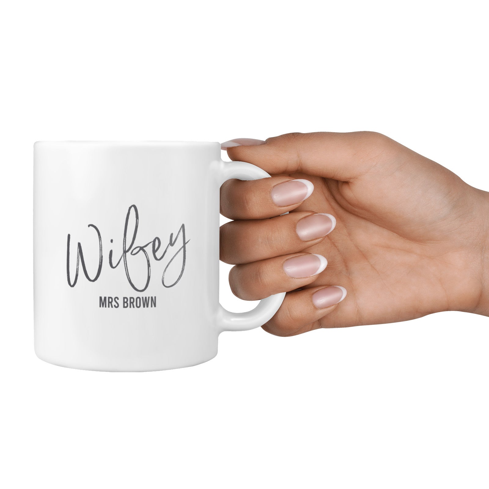 Personalised Wifey White 10oz Mug Alternative Image 4
