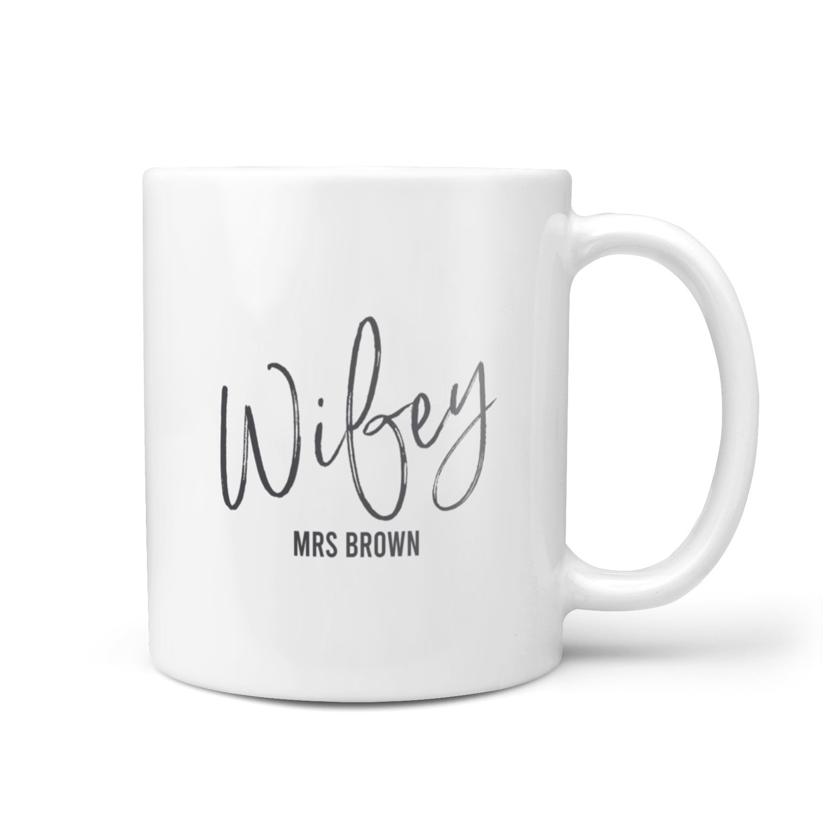 Personalised Wifey White 10oz Mug