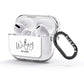 Personalised Wifey White AirPods Glitter Case 3rd Gen Side Image