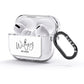 Personalised Wifey White AirPods Glitter Case 3rd Gen Side Image