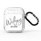 Personalised Wifey White AirPods Glitter Case