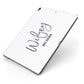 Personalised Wifey White Apple iPad Case on Grey iPad Side View