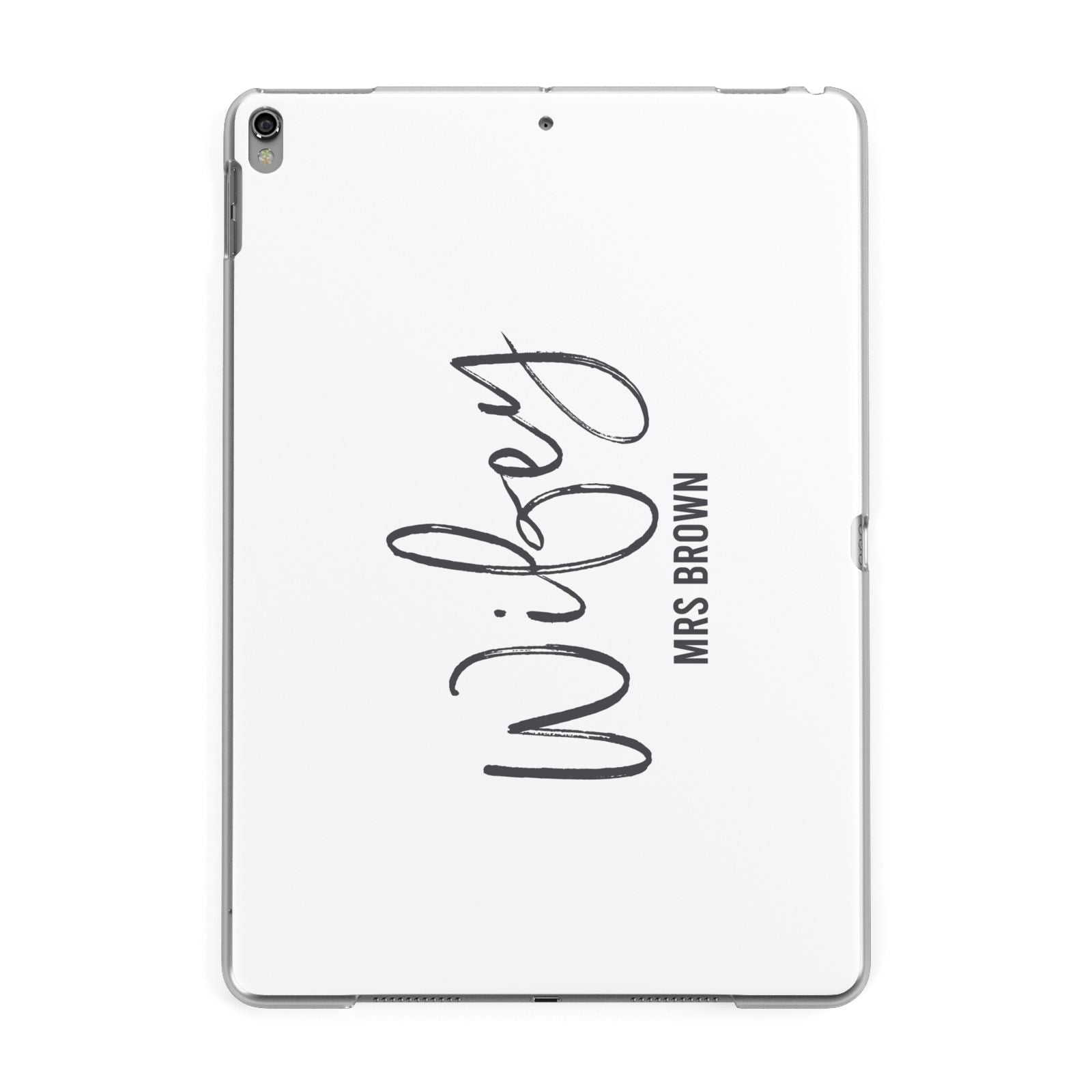 Personalised Wifey White Apple iPad Grey Case
