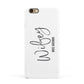 Personalised Wifey White Apple iPhone 6 3D Snap Case